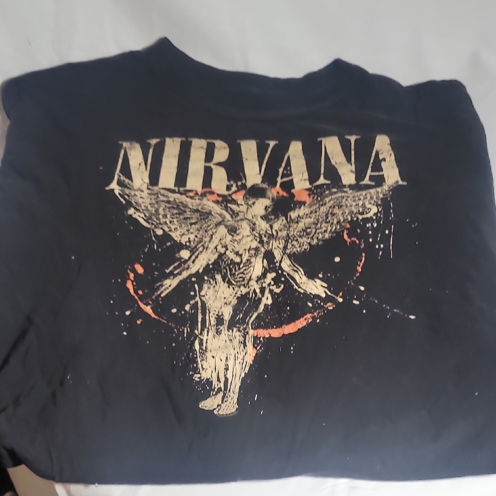 Vintage Nirvana Black Graphic Tee XL
